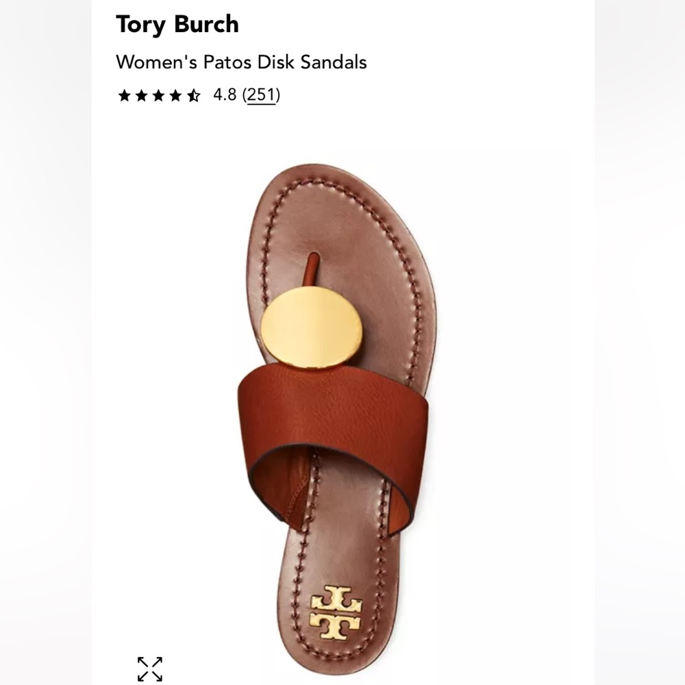 TORY BURCH MEDALLION SANDALS - Picture 4 of 8